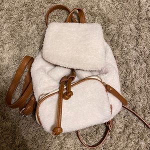 small fuzzy backpack
